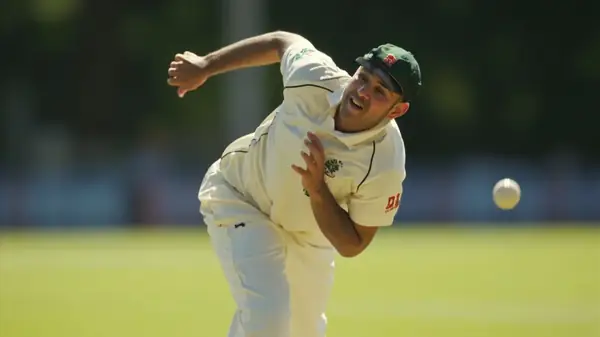 Cricket delivery stride photograph