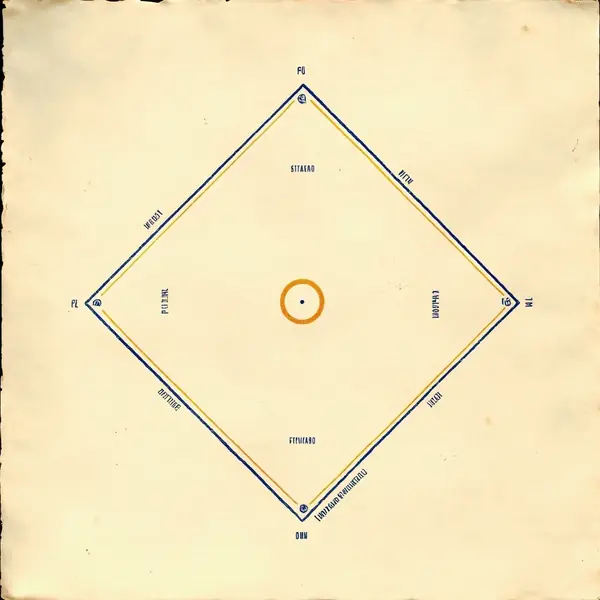 Top-down cricket pitch diagram showing 11 fielding positions